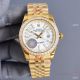 Swiss Quality Copy Rolex Datejust 41mm Watch All Gold Diamond Bezel Palm Dial (2)_th.jpg